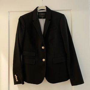 J. CREW Black Schoolboy Blazer